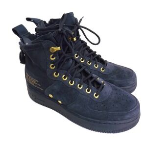 Nike SF AFl High Men's Navy/ Gold Goddess of Victory - Men's size 7.5